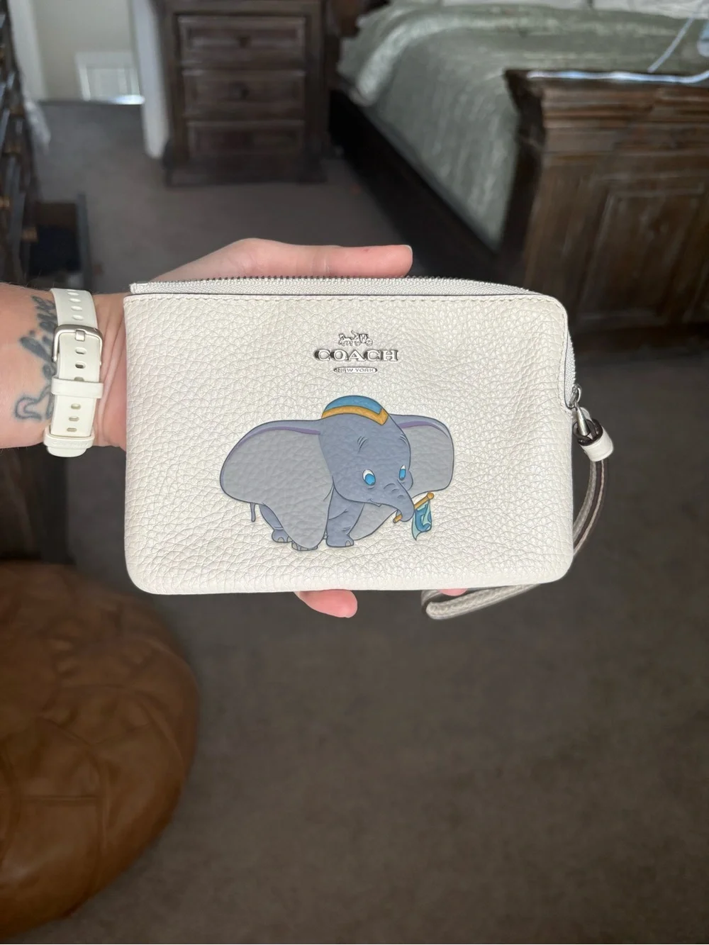 Coach Dumbo Cosmetic Pouch & Wristlet Set